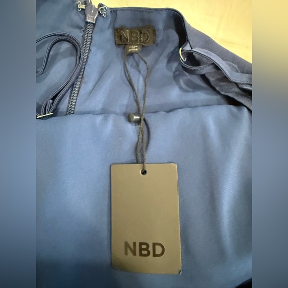 NBD Asymmetrical Navy Dress - Picture 8 of 10